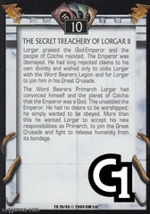 The Secret Treachery of Lorgar II